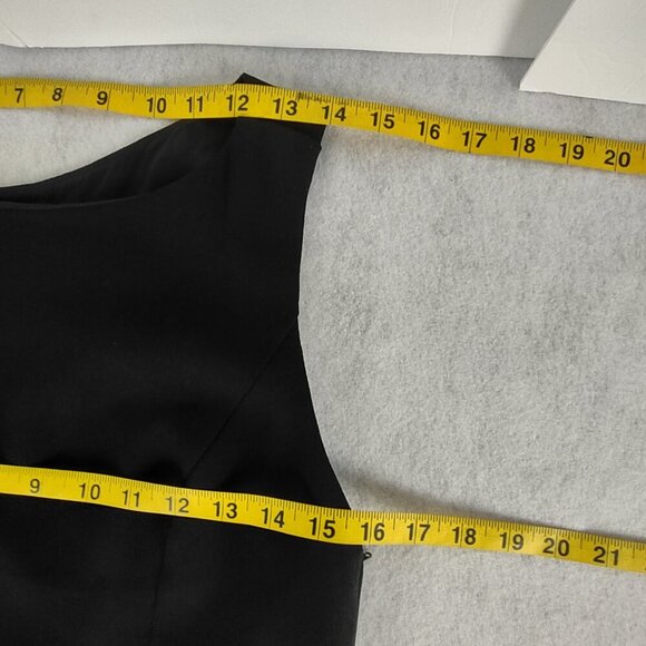A.J. Bari Black Sleeveless Open Back Sheath Cocktail Dress Petite 10 - Picture 10 of 11